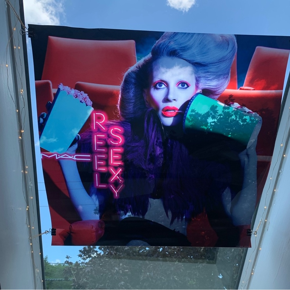 Mac cosmetics light box display poster